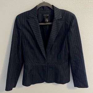Kenneth Cole // New York navy blue Pinstripe Career Blazer